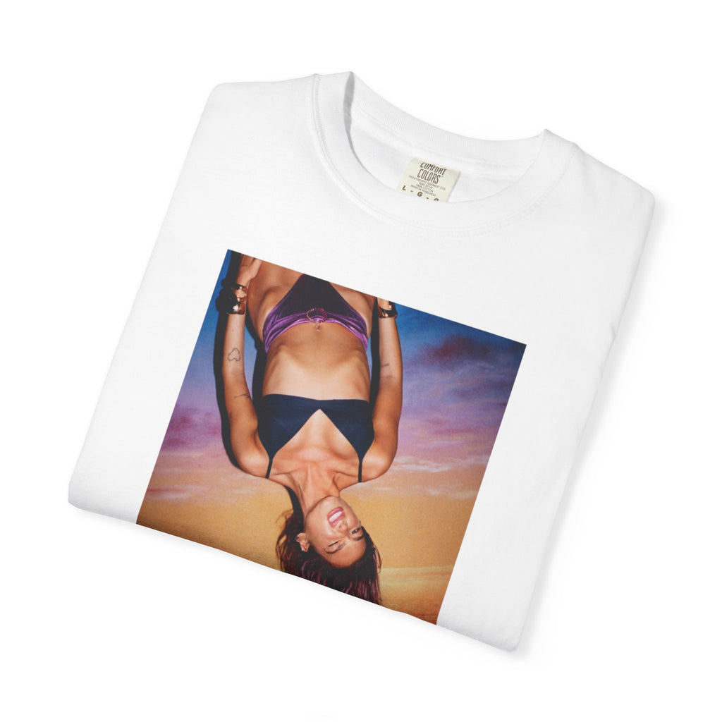 Dua Lipa Inspired Garment-Dyed T-Shirt