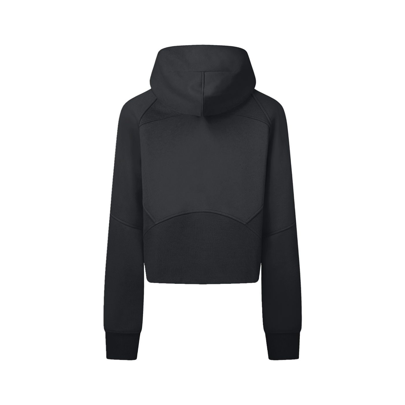 Black hoodie on a white background