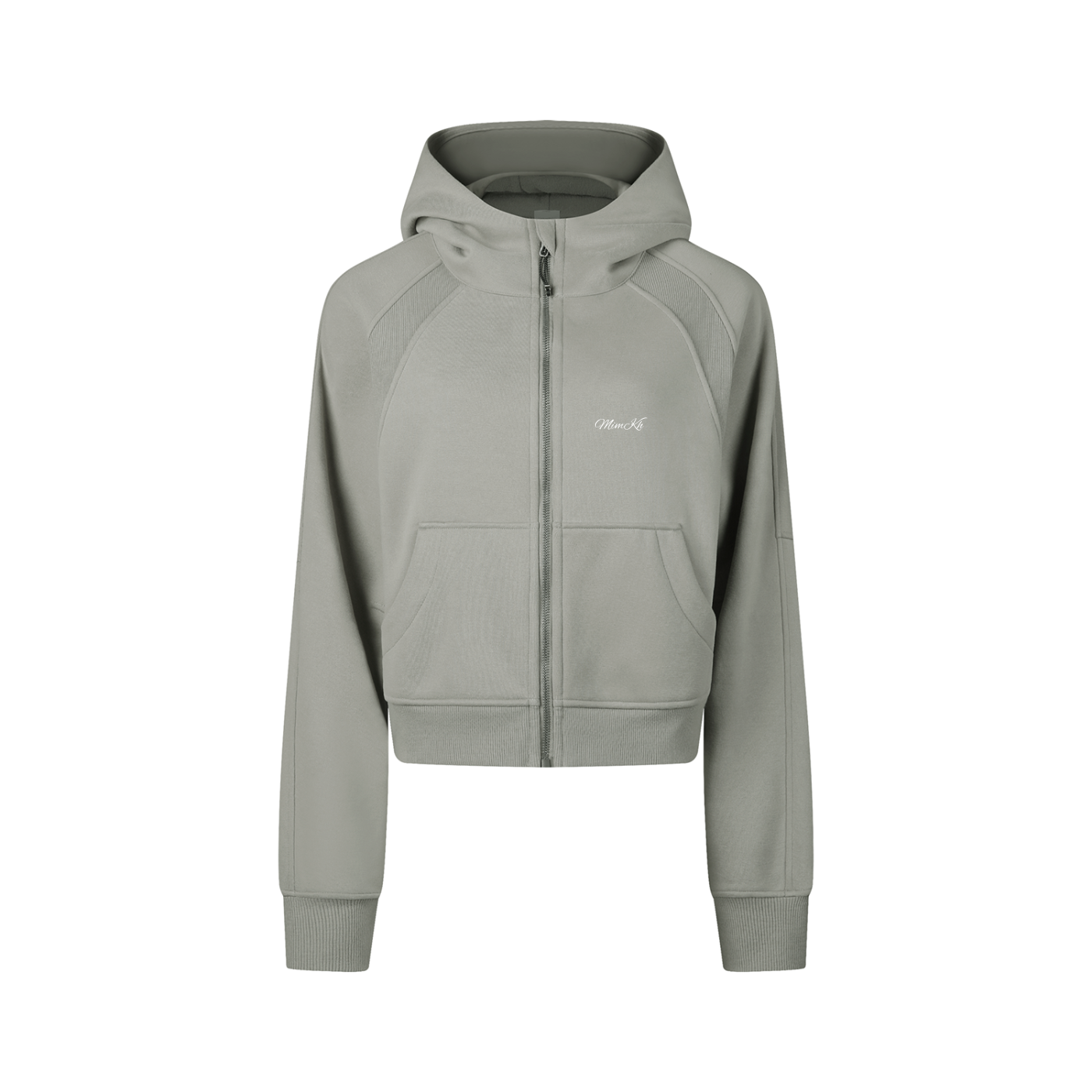 MIMKH Cropped Zip-Through Hoodie