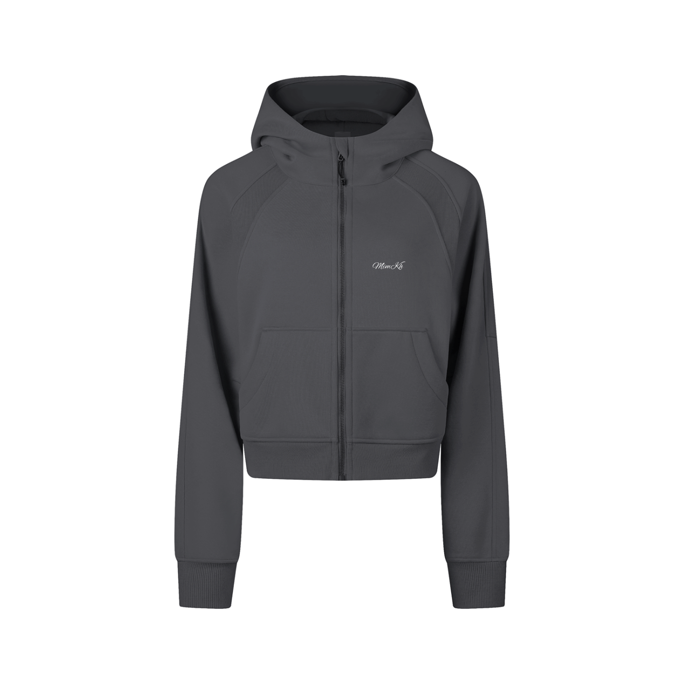 MIMKH Cropped Zip-Through Hoodie