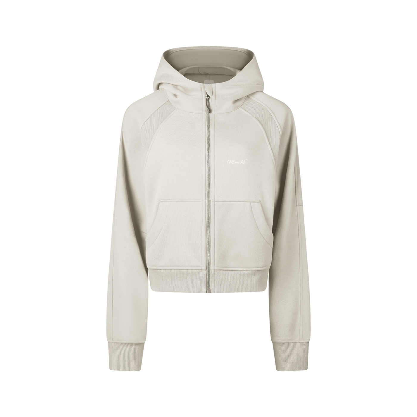 MIMKH Cropped Zip-Through Hoodie