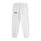 White Unisex Heavyweight Fleece Joggers