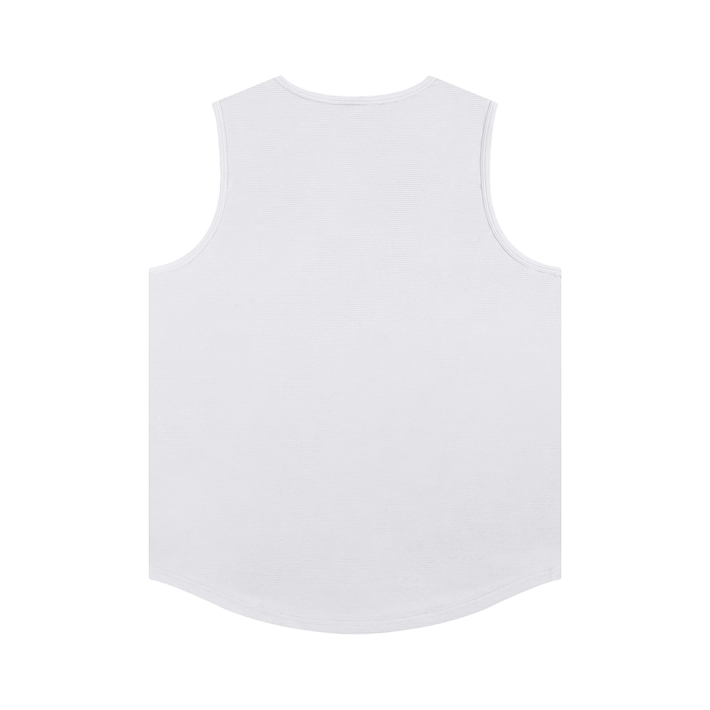 White sleeveless shirt on a white background